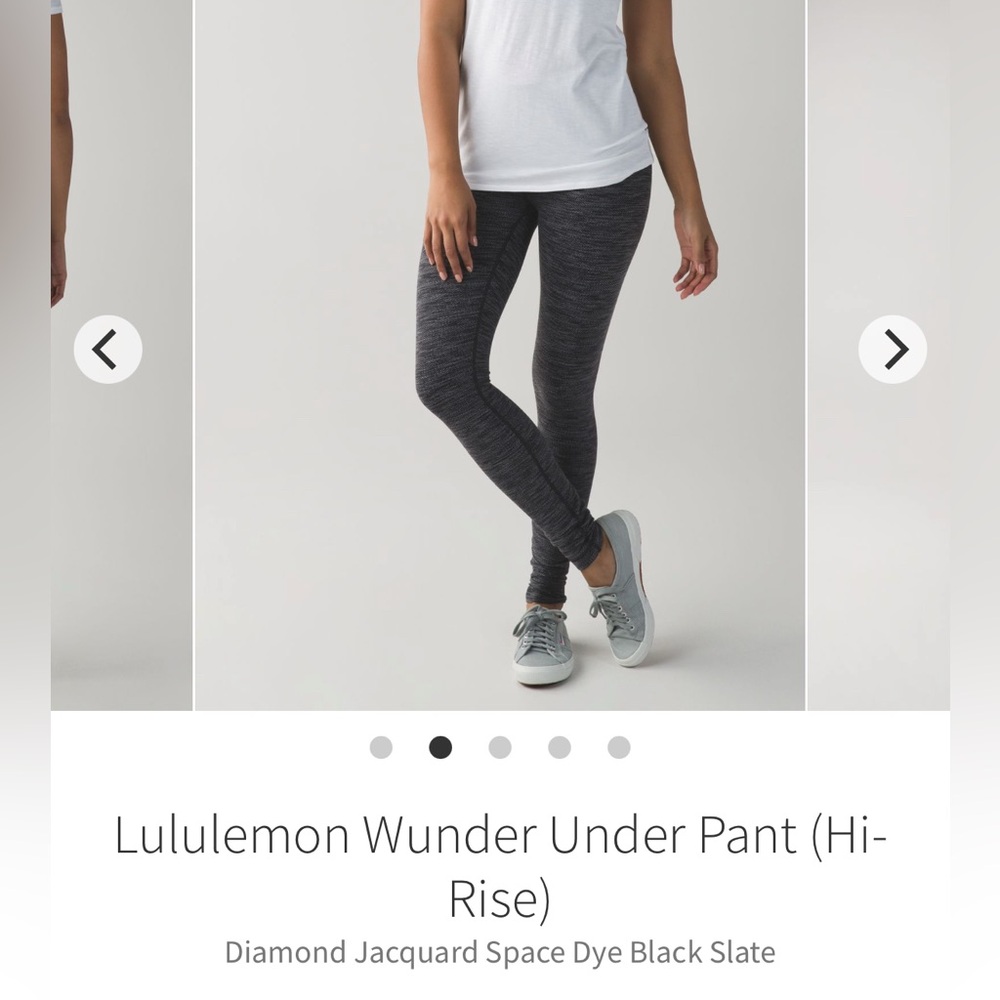 Lululemon Athletica Wunder Under Pant - Black Slate